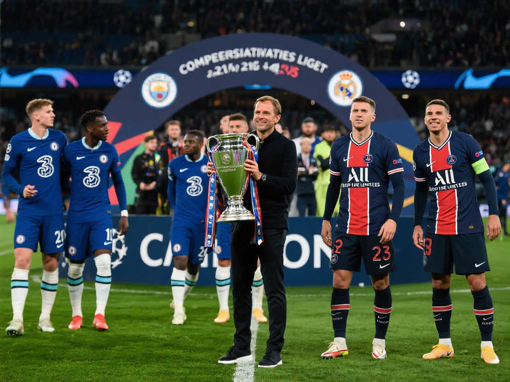 欧冠新赛季夺冠热门：曼城、皇马、阿森纳领跑，巴黎第七，国米第八